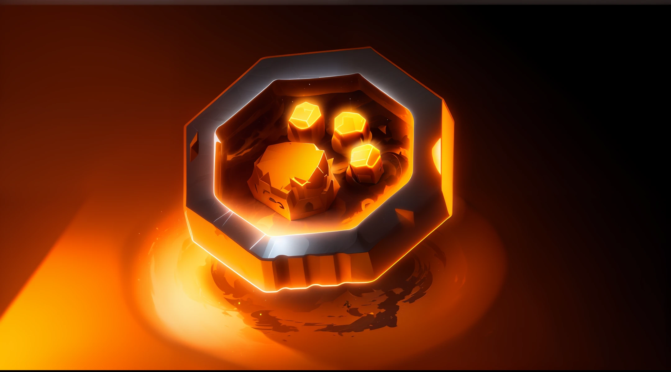 There is a picture of a small orange object with a person on it, 3d icon for mobile game, stylized for 3d render, very flat shadow, stylized shadow, stylized cel shadow, game et, game icon ass render art, Game icons stylized, low poly aliases, depicted as 3d renders with added game style special effects