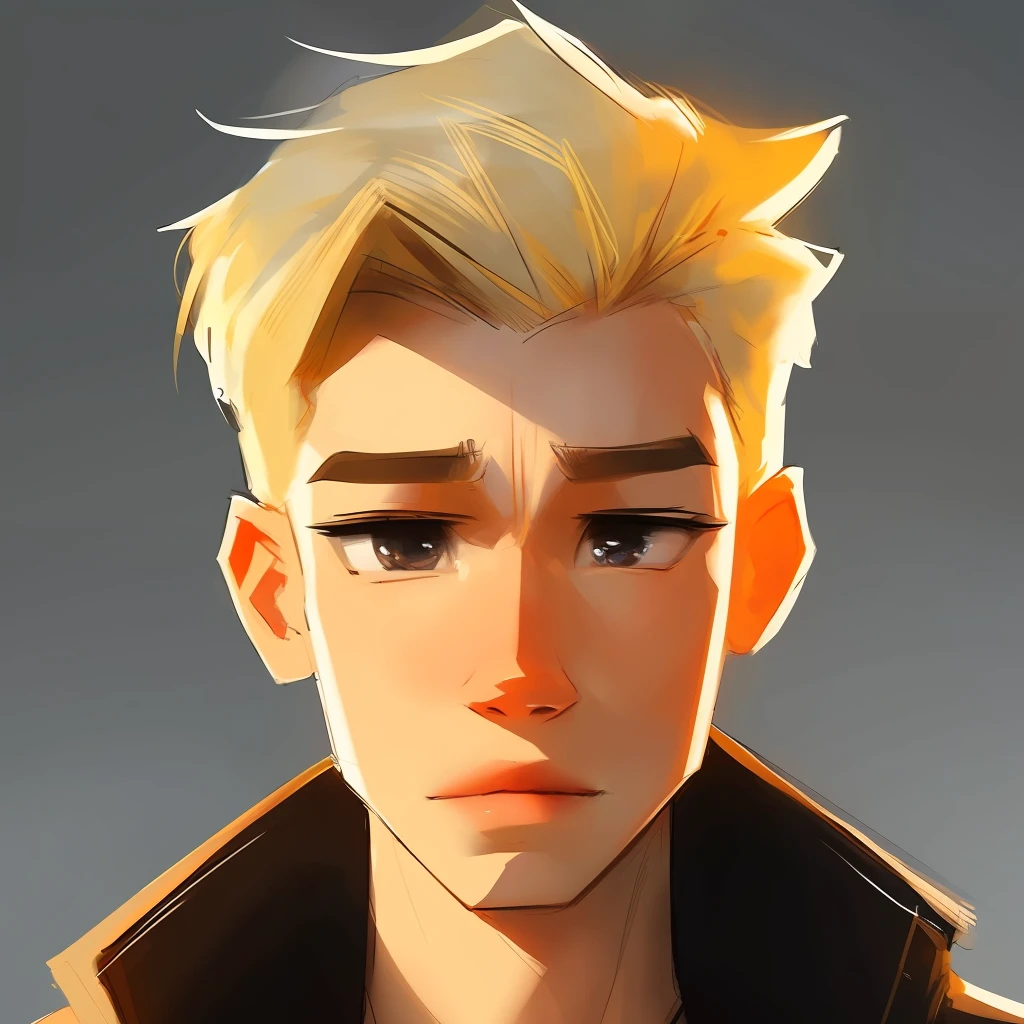 blond man portrait by samdoesarts