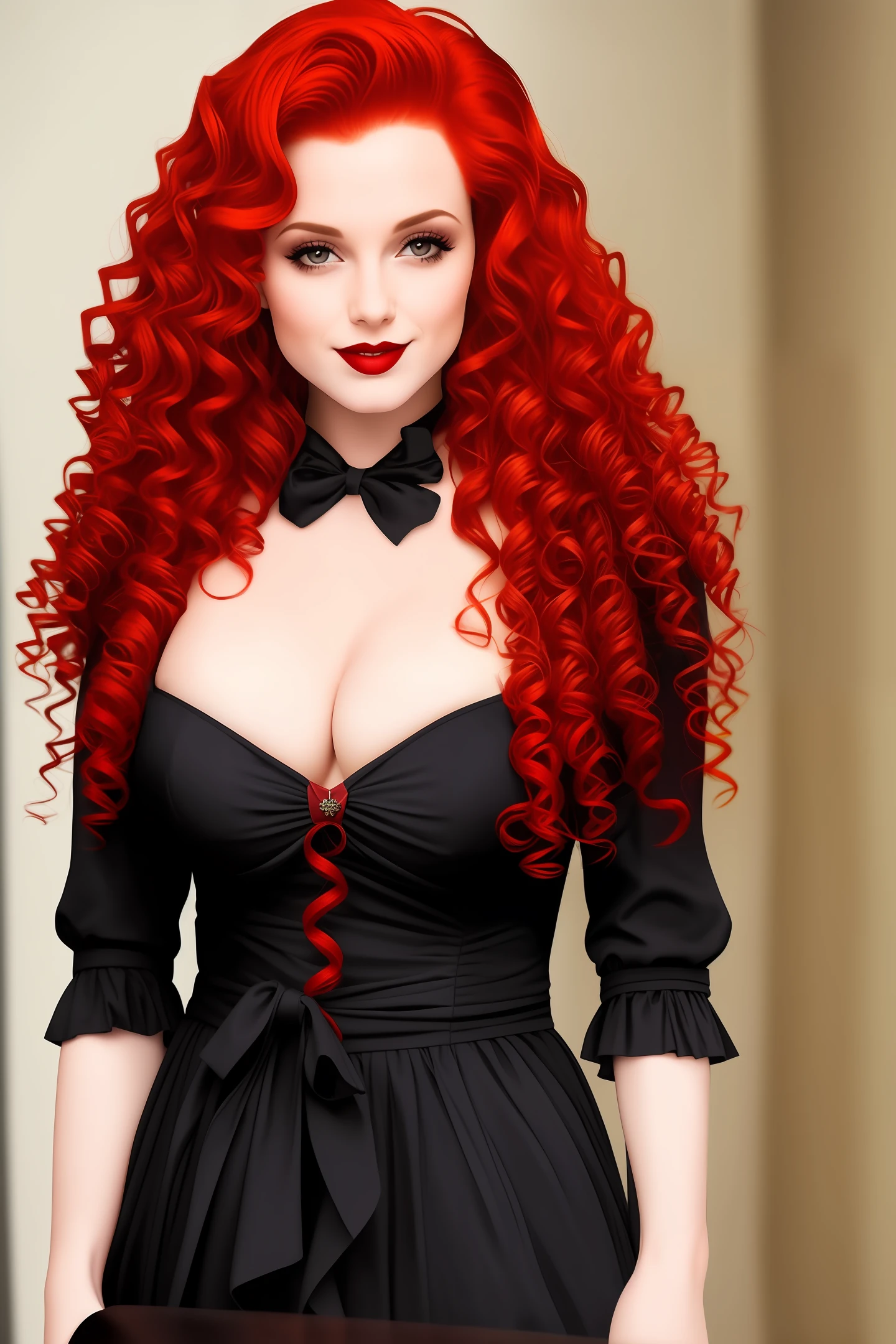 curly sexy redhead vampire