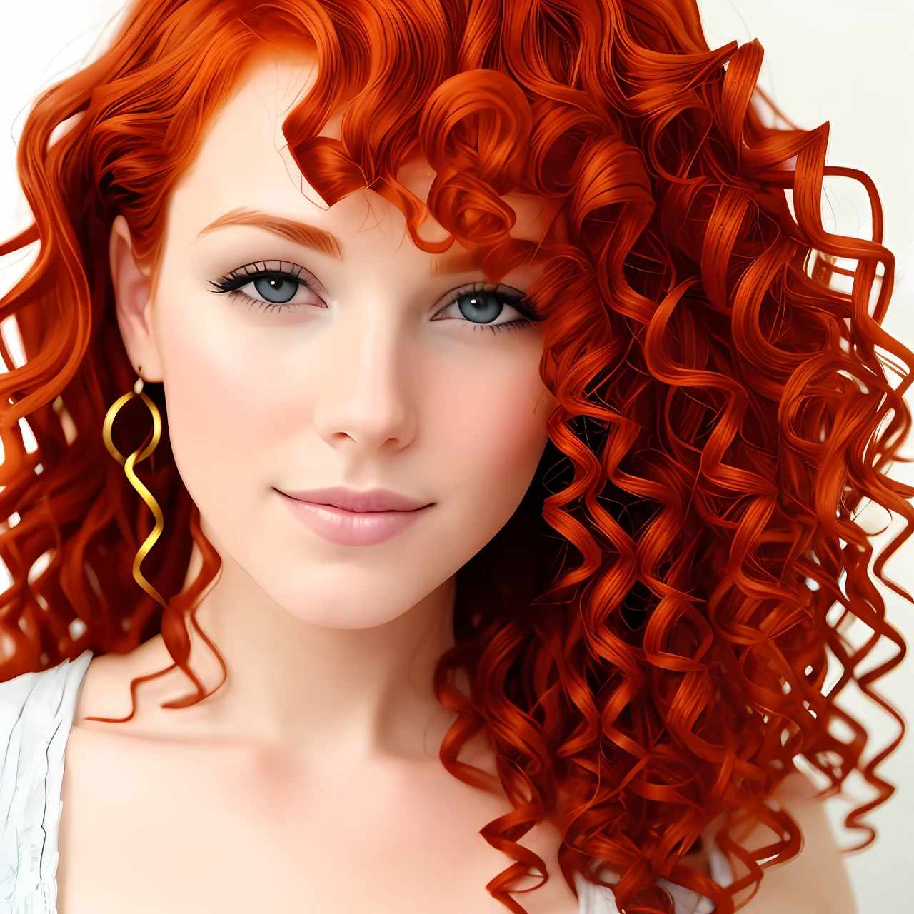 curly redhead