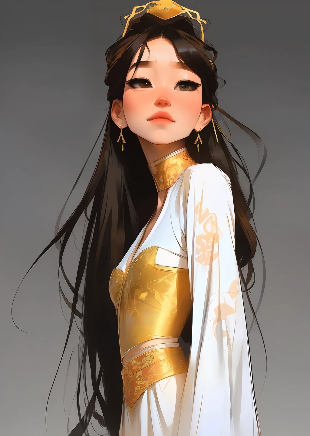 ((full body)), samdoesarts style award winning full body portrait of a beautiful woman, ((perfect feminine face)),((Ancient Chinese Clothes)), ((Peking Opera costumes)), (Long sleeves) Gazebo, Complex, (Beautiful Detail Eyes),((Hairpins, twisted hair)), (Sunlight), shaded flat illustration, digital art, trending on artstation, highly detailed, fine detail, intricate, art by artgerm and rutkowski and alphonse mucha,