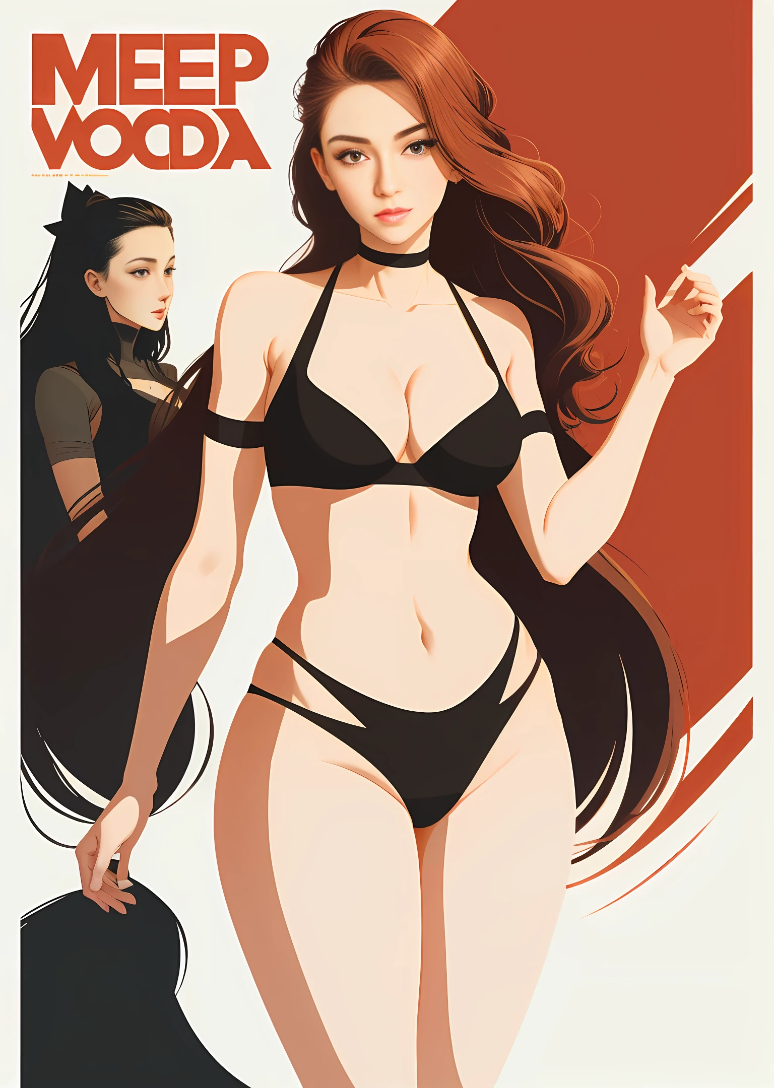 (Poster Design) woman high Waist thong Poster