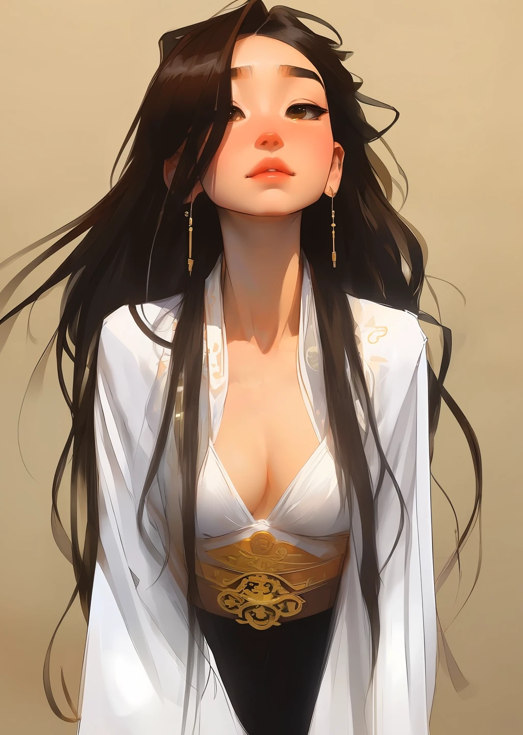 ((full body)), samdoesarts style award winning full body portrait of a beautiful woman, ((perfect feminine face)),((Ancient Chinese Clothes)), ((Peking Opera costumes)), (Long sleeves) Gazebo, Complex, (Beautiful Detail Eyes),((Hairpins, twisted hair)),(Sadness), ((tears)), (Sunlight), shaded flat illustration, digital art, trending on artstation, highly detailed, fine detail, intricate, art by artgerm and rutkowski and alphonse mucha,