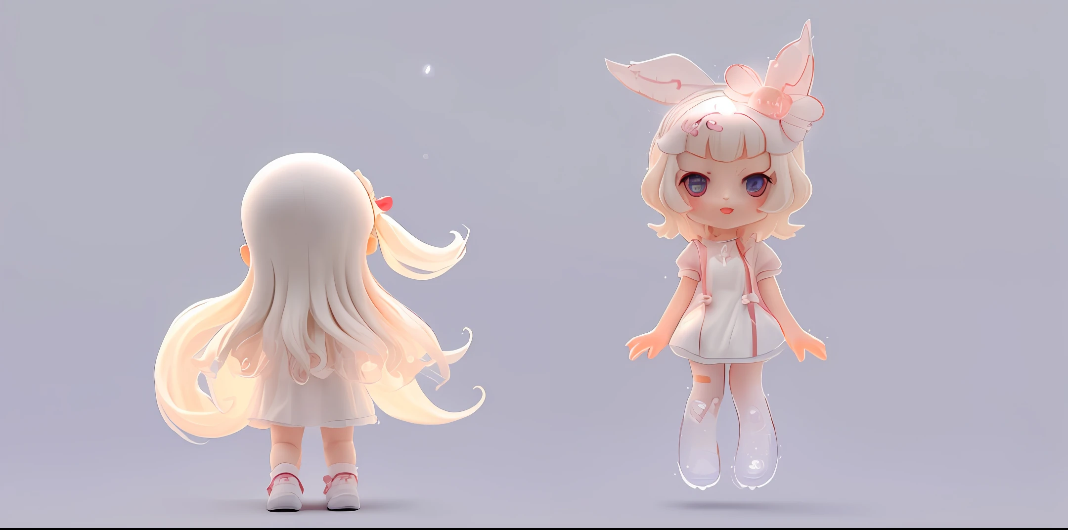 (same character, front, side, back), simple background,