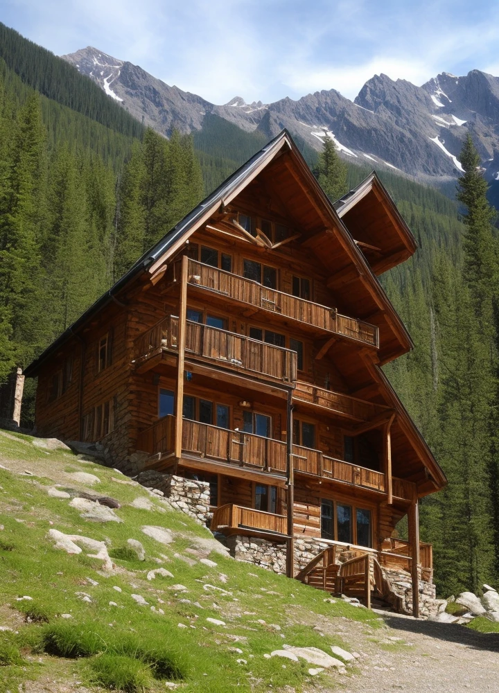 mountain hut, beautiful savage