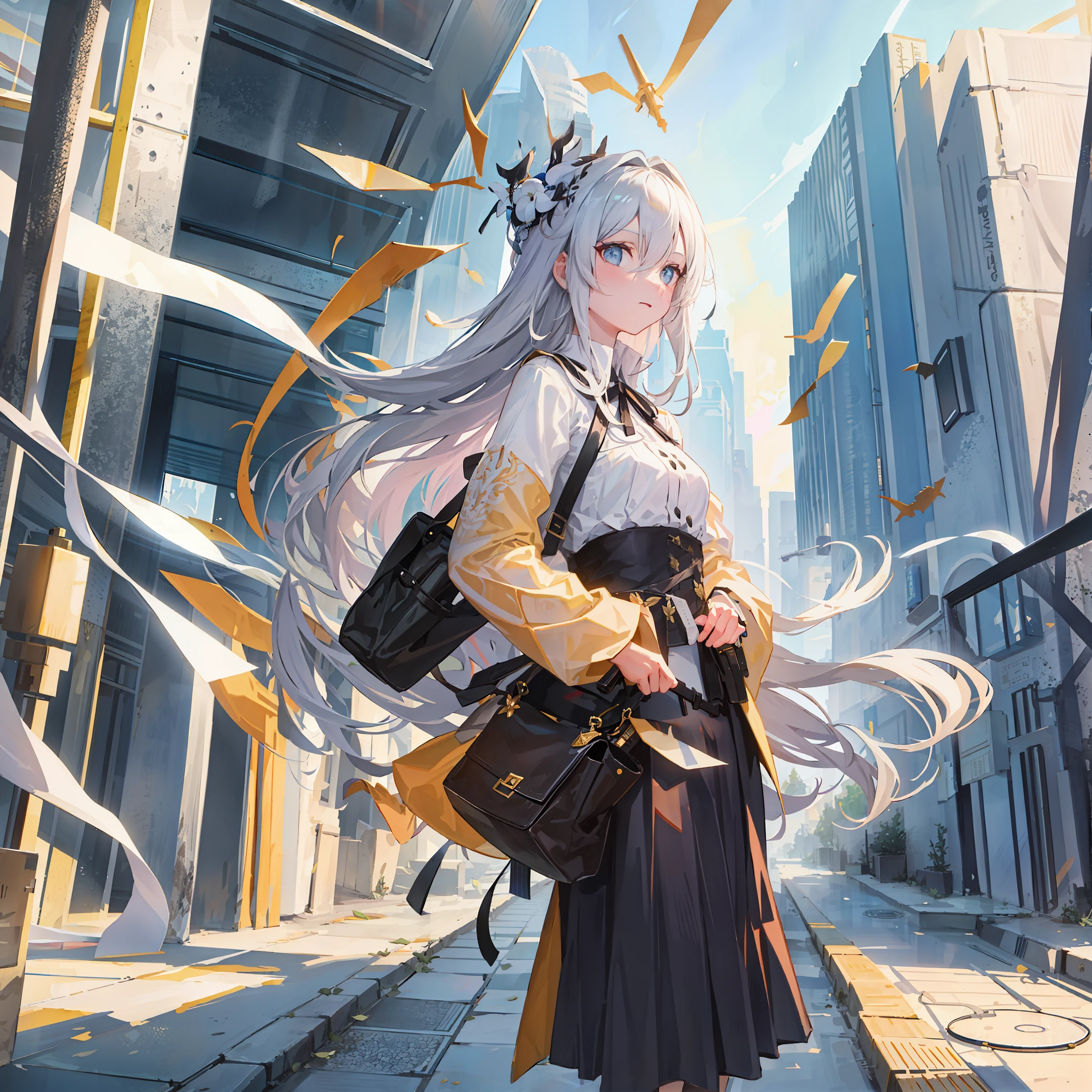 white hair
