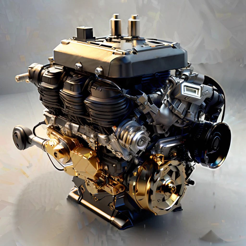 there is a very large engine that is on display in the room, octane engine render, octane engine render 8k hdr, re engine render, real engine render, cycles engine, car engine concept, highly detail. octane render, ((((octane render, octane engine, cycles render engine, octane render. realistic, realistic engine, real engine, v-ray engine, umbrella on top