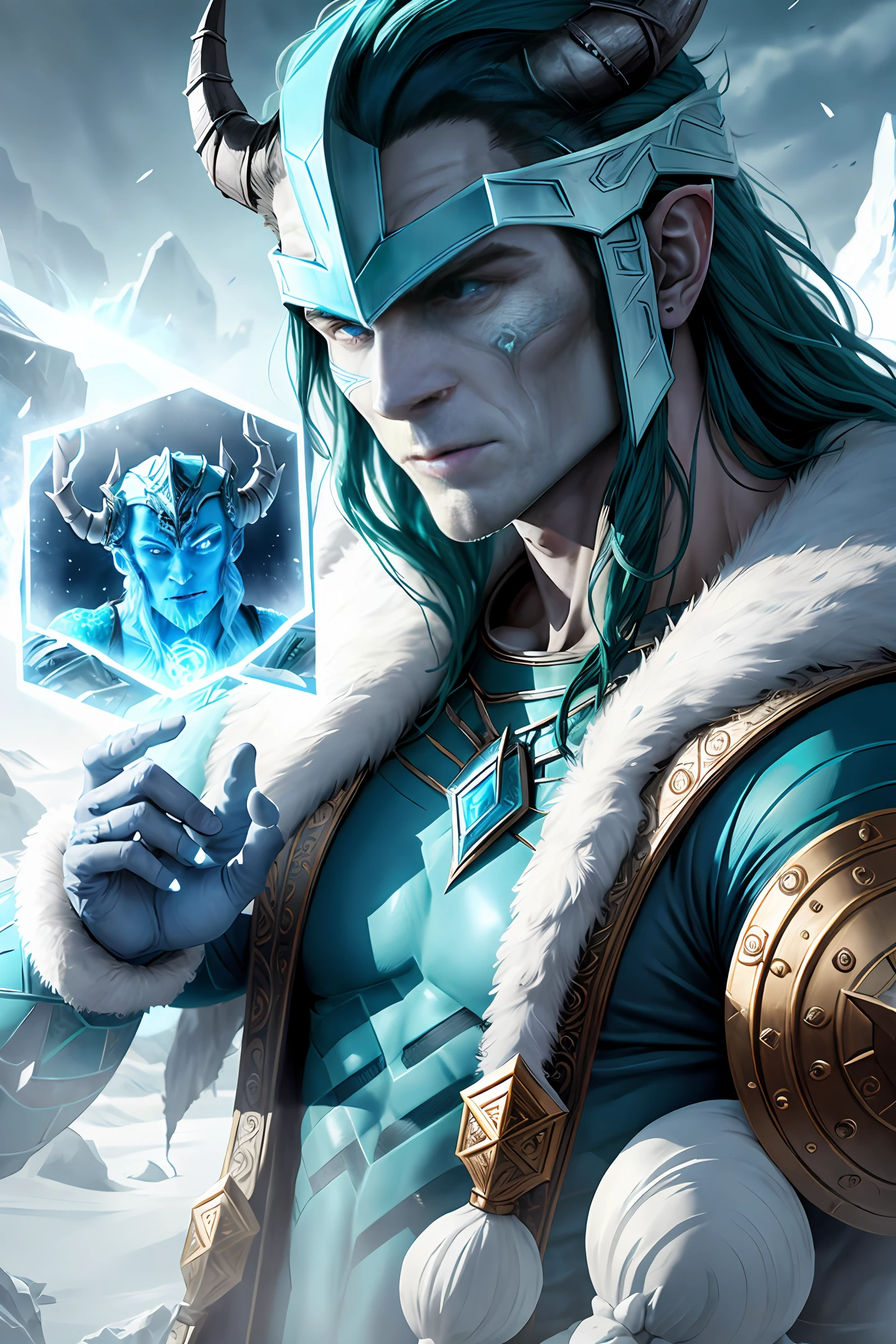 Frost Giant Loki with Ice Horned Helmet