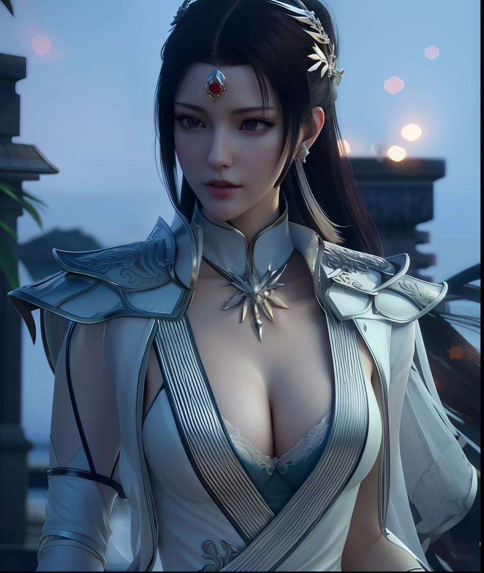 a close up of a woman in a red dress with long hair, beautiful alluring anime woman, a beautiful fantasy empress, inspired by Du Qiong, seductive tifa lockhart portrait, ((a beautiful fantasy empress)), seductive anime girl, beautiful anime woman, glamorous tifa lockheart, beautiful avatar pictures, mai shiranui, lady in blue sky armor, tifa, (lingerie:1.2), photo realistic, upon_body, tyndall effect, photorealistic, dark studio, rim lighting, two tone lighting, (high detailed skin:1.2), 8k uhd, dslr, soft lighting, high quality, volumetric lighting, candid, Photograph, high resolution, 4k, 8k, Bokeh, breast out, (nsfw:0.9)