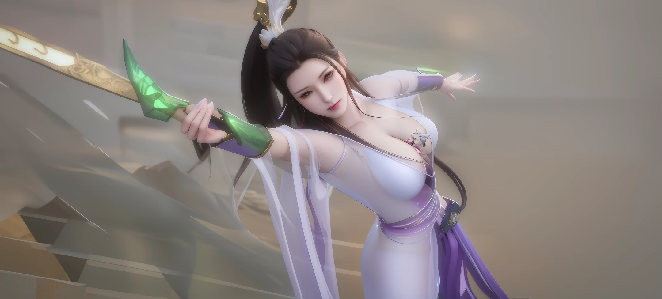 a close up of a woman in a red dress with long hair, beautiful alluring anime woman, a beautiful fantasy empress, inspired by Du Qiong, seductive tifa lockhart portrait, ((a beautiful fantasy empress)), seductive anime girl, beautiful anime woman, glamorous tifa lockheart, beautiful avatar pictures, mai shiranui, lady in light purple armor, tifa, (lingerie:1.2), photo realistic, upon_body, tyndall effect, photorealistic, dark studio, rim lighting, two tone lighting, (high detailed skin:1.2), 8k uhd, dslr, soft lighting, high quality, volumetric lighting, candid, Photograph, high resolution, 4k, 8k, Bokeh, breast out, (nude:1.4), (purple eyes color), (transparent armor:1.5), big breast,