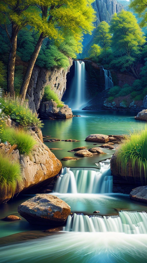 landscape, water (extremely detailed CG unity 8k wallpaper), the most beautiful artwork in the world, professional majestic oil painting, intricate, high detail, sharp focus, dramatic, photorealistic painting