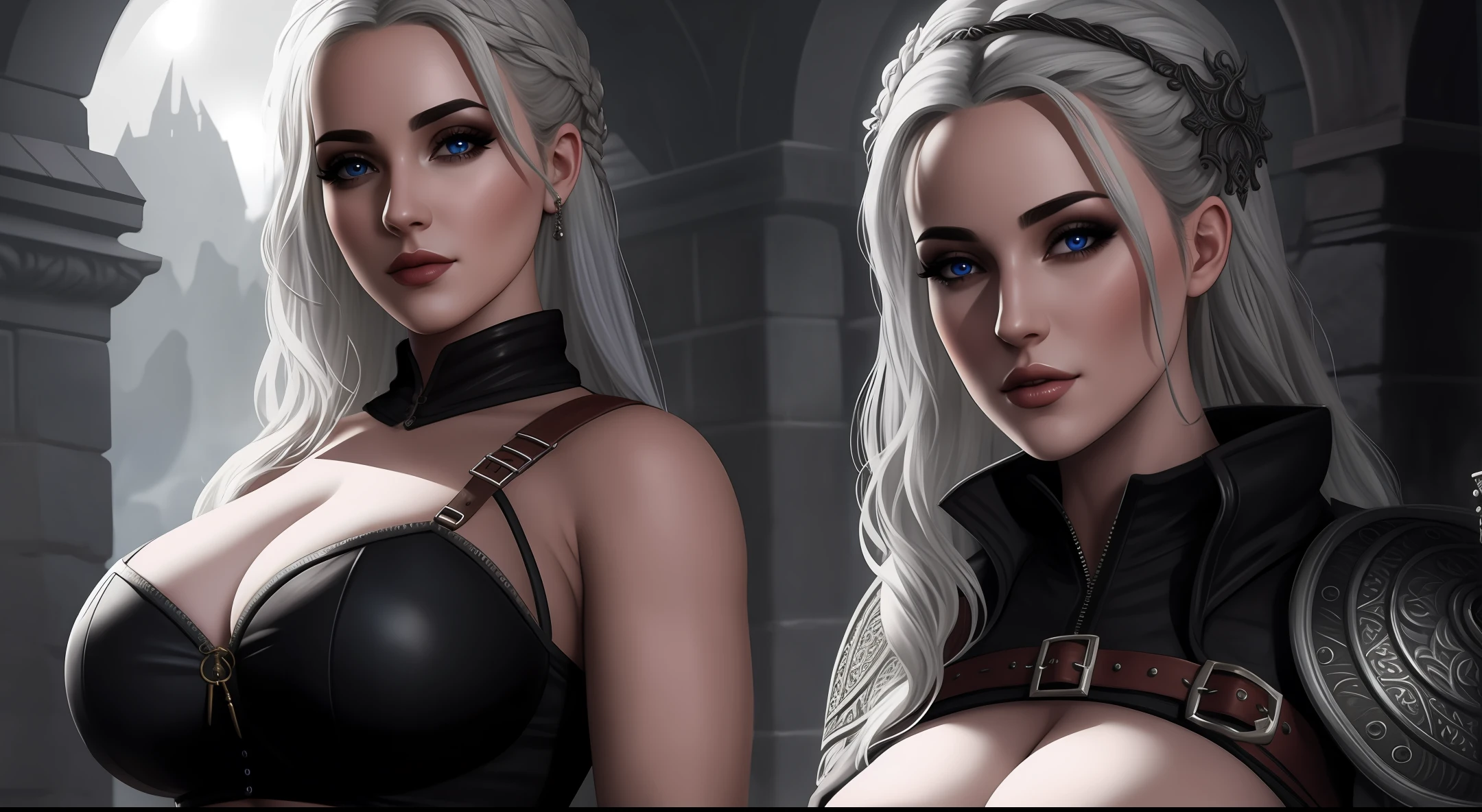Cirilla Fiona Elen Riannon, solo, dungeon, mind breaker, dominatrix black hair, busty, fantasy, slave, pet, thic, viking, witcher, mommymilkers, netorare, mind break, big boobies, unholy, mystical, nice perfect face with soft skin, hyperdetailed, unreal engine, fantastical, intricate detail, fantasy, 8k resolution, gothic deviantart masterpiece, heavy strokes, dark, unholy, evil, astral, NSFW, curvy, beautiful, perfect picture, realistic, perfect lighting, perfect face, video game, perfect hand fingers, perfect tits, perfect face, perfect eye, a perfect body chest, perfect hair, perfect arms, perfect body, a beautiful background, perfect eye pupil, perfect face nose, perfect render hair, perfect corner face eyes