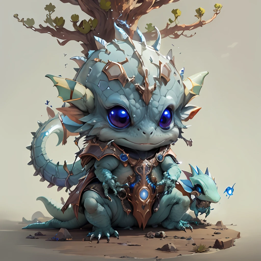 lora:CuteCreatures:0.9, cute creature programer, phantasy lizard mage warrior, hi-res, 8k uhd,clear background