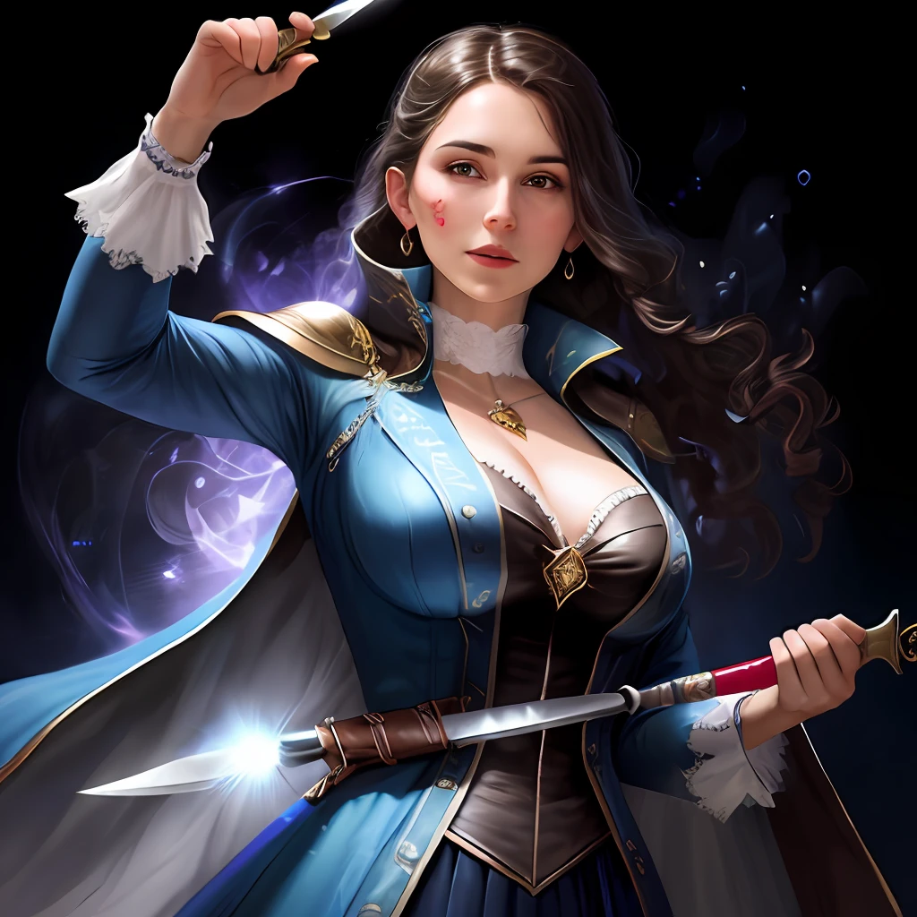 magic, woman, knife