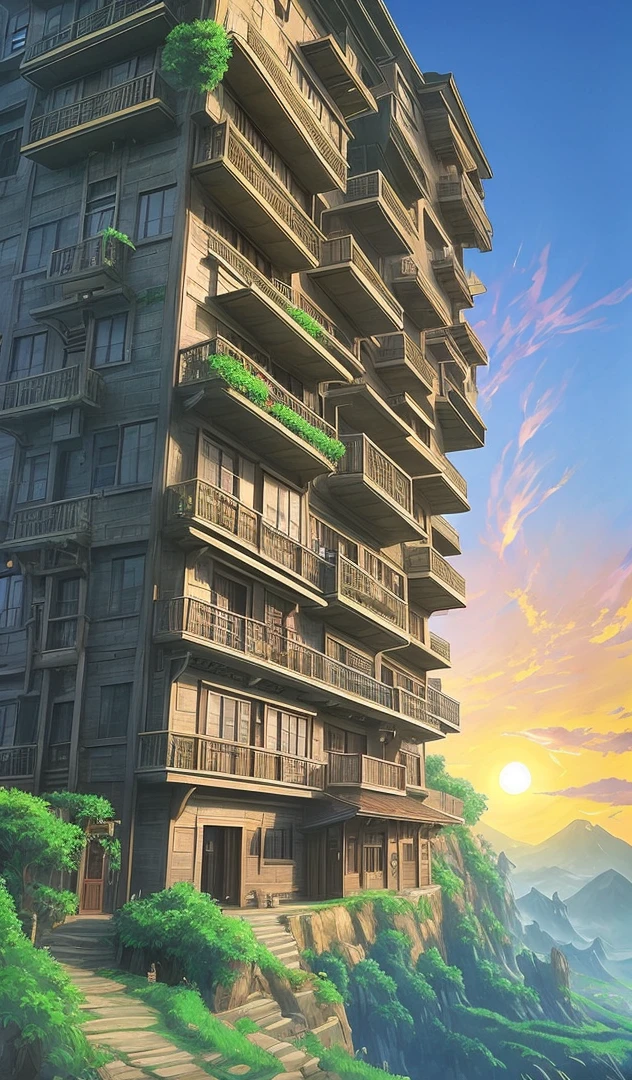 Howl's Moving Castle Ghibli, Hayao Miyazaki, Nausicaa Ghibli, Breath of the Wild, Epic, Huge Old Vietnam Apartment Building