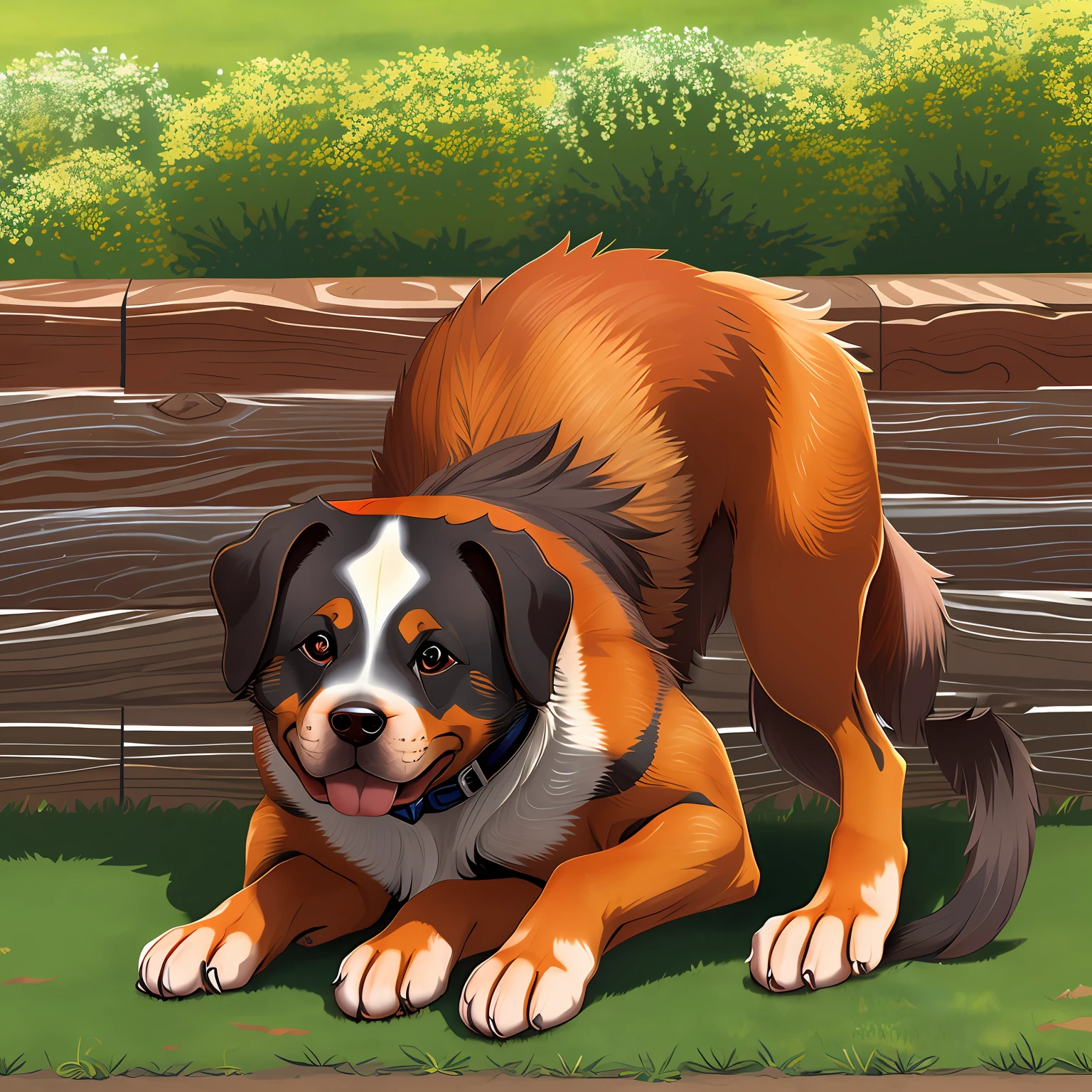 embarrassed dog