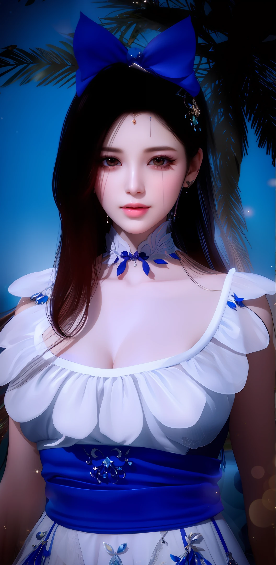 best quality, masterpiece, highres, 1girl, transparent silk china dress, beautiful face, hair ornament, looking at viewer, smile, closed mouth,lips, dress,hair ornament, necklace, jewelry, long hair, earrings, Beautiful face,upon_body, tyndall effect,photorealistic, dark studio, rim lighting, two tone lighting,(high detailed skin:1.2), 8k uhd, dslr, soft lighting, high quality, volumetric lighting, candid, Photograph, high resolution, 4k, 8k, Bokeh