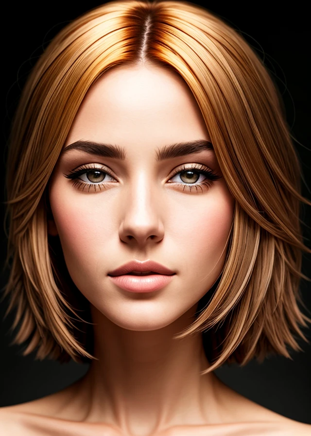 Beautiful and intricate sculptural portrait of a woman, fashion model 25 years old, [[[[close up]]]], [[[[[chest]]]], [[[[[neck]]]], [[[[shoulders]]] ], perfect eyes, perfect iris, perfect lips, perfect teeth, perfect skin, soft front light, glow, HDR (muted colors: 1.2), crystal, beautiful and intricate sculpted portrait of a woman in a detailed art style, a rainbow that combines elements of realism and fantasy by artists such as Phil Koch and Joseph Christian Leyendecker. with a companion fox in a detailed art style, a rainbow that combines elements of realism and fantasy by artists such as Phil Koch and Joseph Christian Leyendecker.