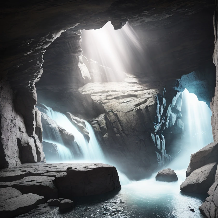 photorealistic interior of big nature rock cave, masterpiece, ultra high res, (photorealistic:1.4), cinema lighting, insanely detailed,, hyper realistic, intricate design, fine details, octane render