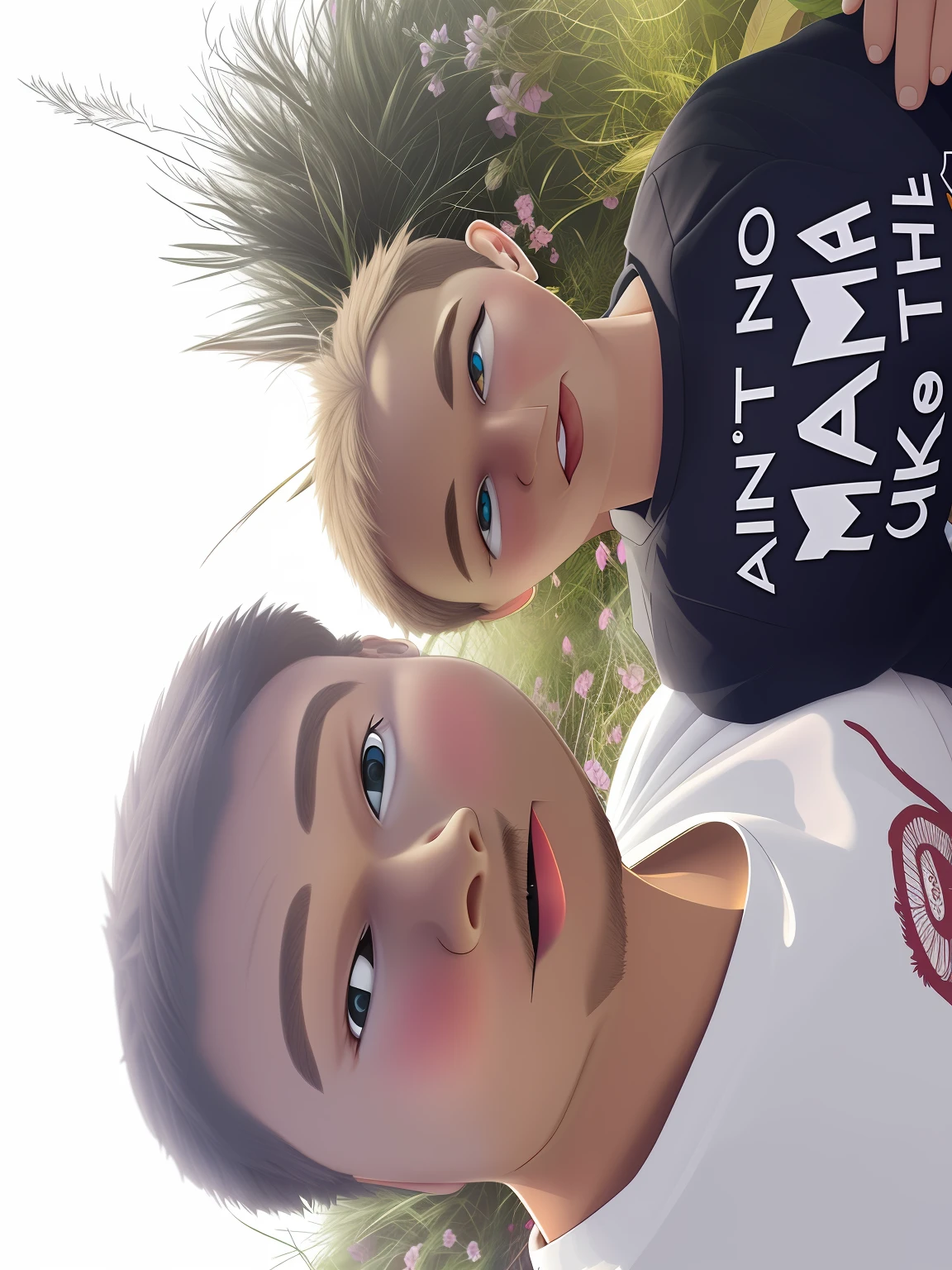 funny handsome cartoon
