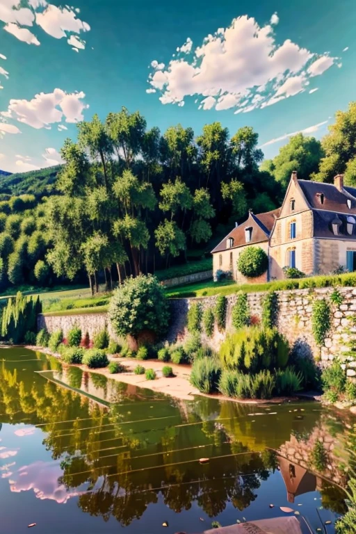 french countryside Landscape style of Claude Monet 8k --ar 2:3 --hd
