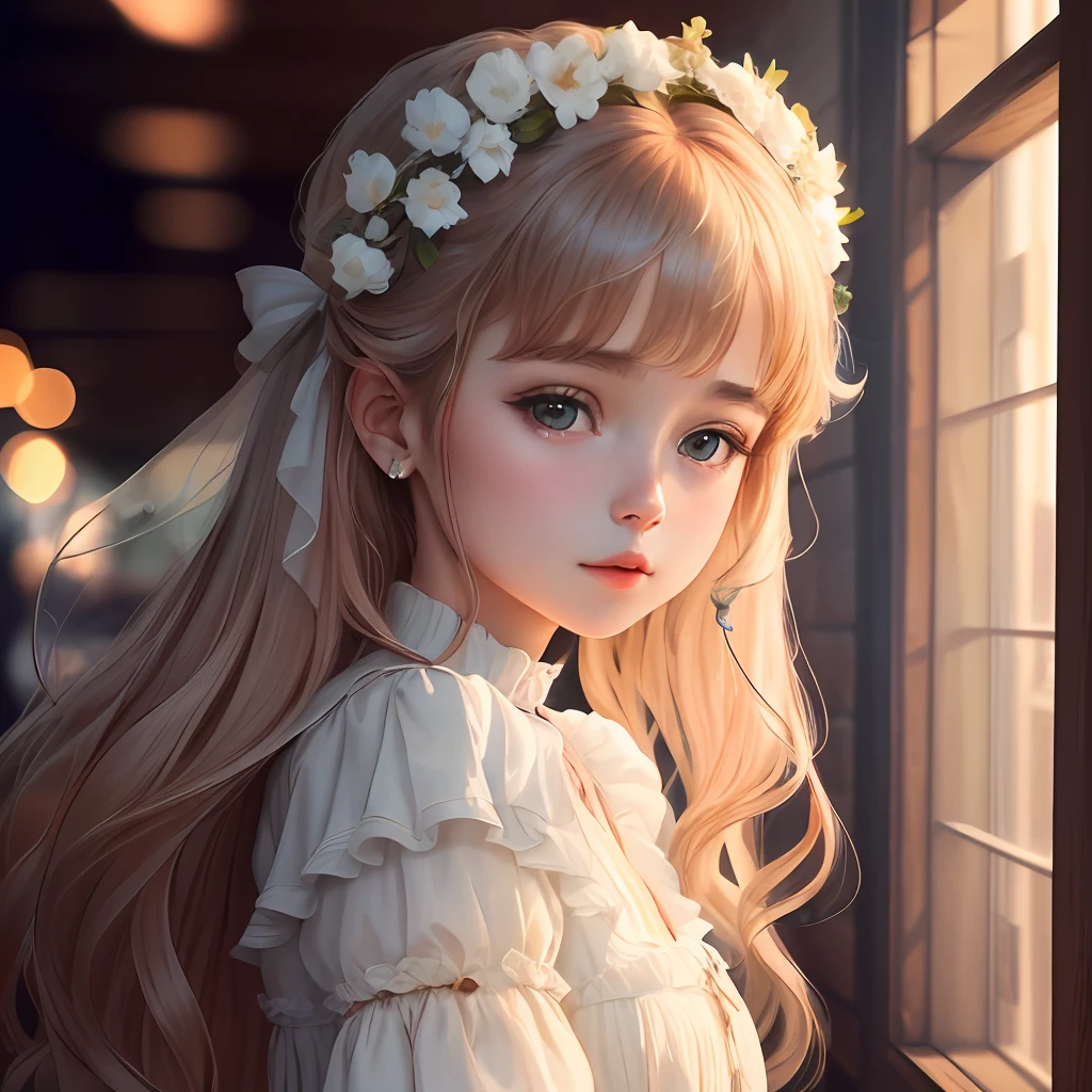 {an extremely delicate and beautiful girl}, 8k wallpaper, {{{masterpiece}}},a gril