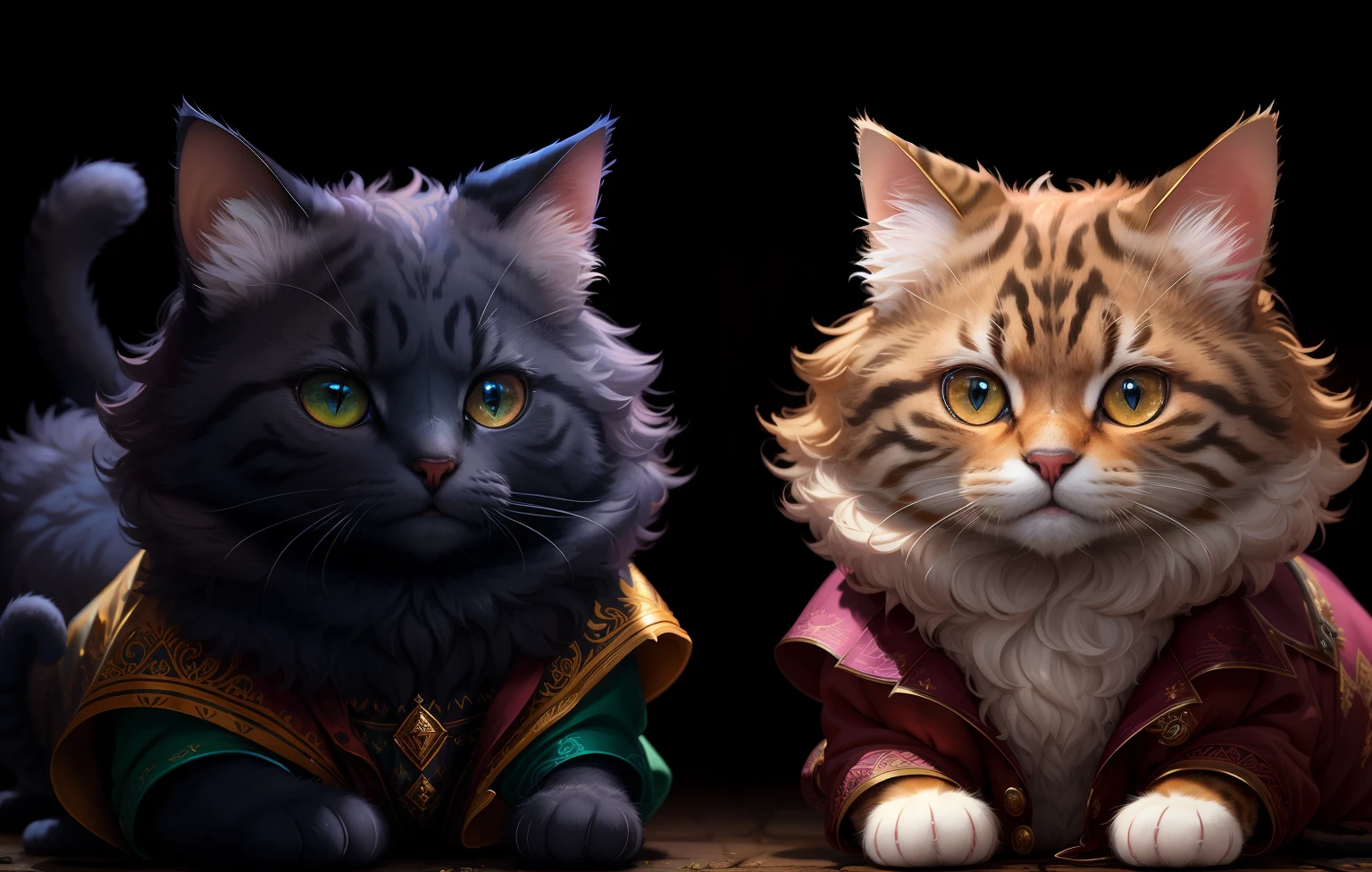 ((a cat in clothes)),, full shot, fluffy hair, anthropomorphic expressions, rich colors, exquisite details, masterpiece, realistic, artsation, cg, realistic, Unreal Engine, real light and shadow, beautiful and rich colour, amazing detail, high quality, a pair of ears
