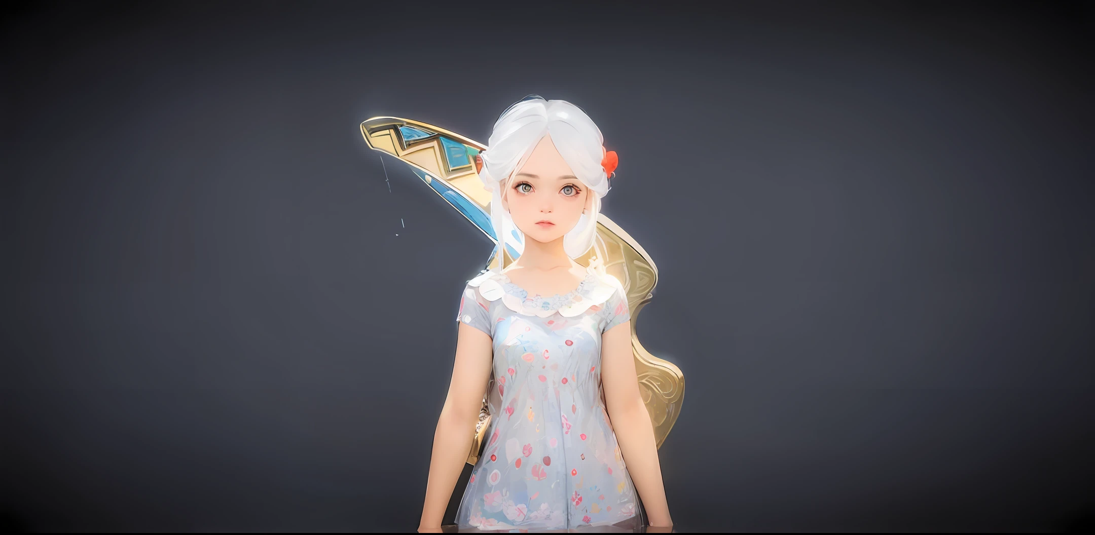 masterpiece,best quality,1girl,upper body,white hair,bright eyes,shirts,