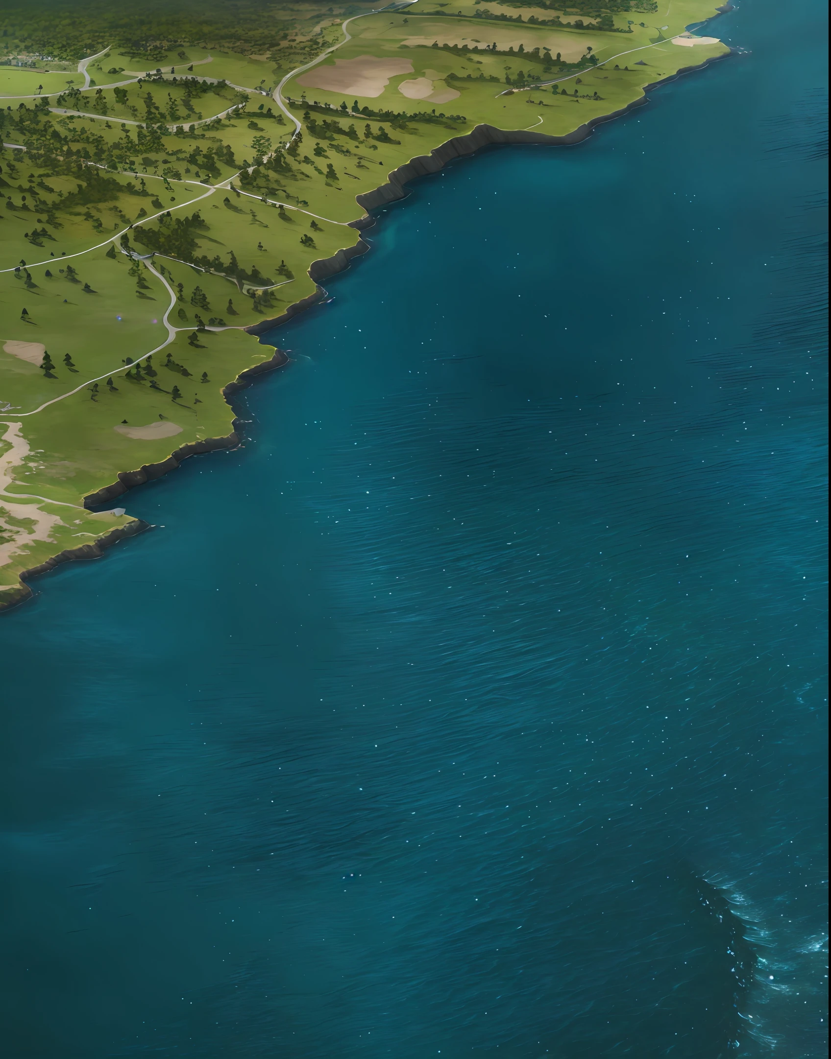 araffes in a field with a river and a forest, steam workshop maps, no trees, hyper detailed, zoom out very far, game map, grassy plains, coastline, highly detailed terrain, an expansive grassy plain, entire city visible, detailed scenery — Width 672, highly detailed maps, simple fantasy maps, r/battlemaps, detailed terrain, rock walls of river channels