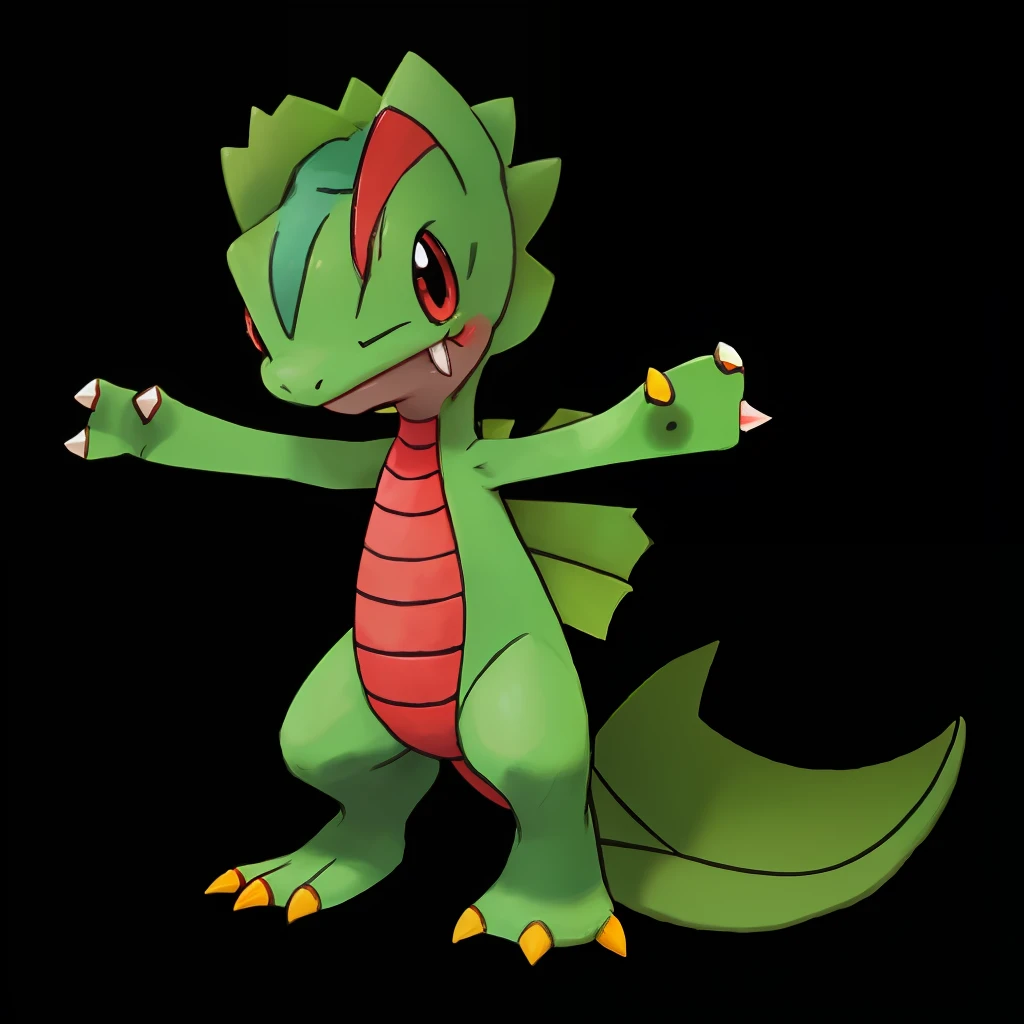 a pokemon-like monster, pokemon Treecko