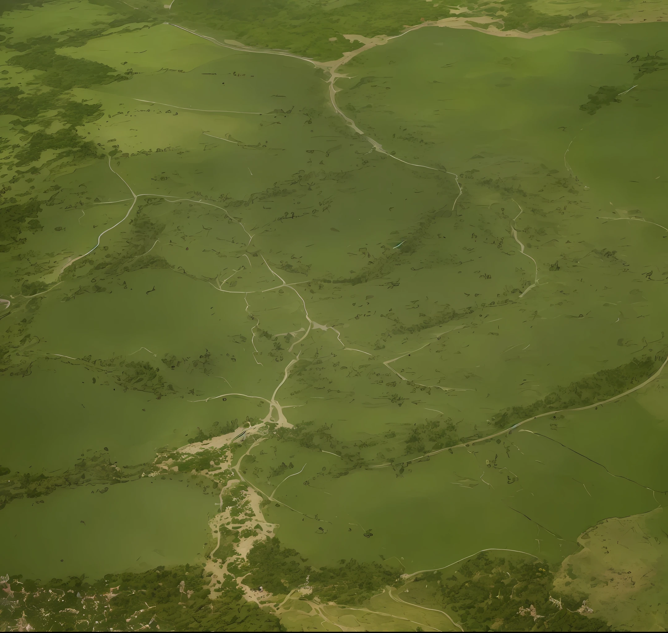 araffes in a field with a river and a forest, steam workshop maps, no trees, hyper detailed, zoom out very far, game map, grassy plains, coastline, highly detailed terrain, an expansive grassy plain, entire city visible, detailed scenery — Width 672, highly detailed maps, simple fantasy maps, r/battlemaps, detailed terrain, rock walls of river channels