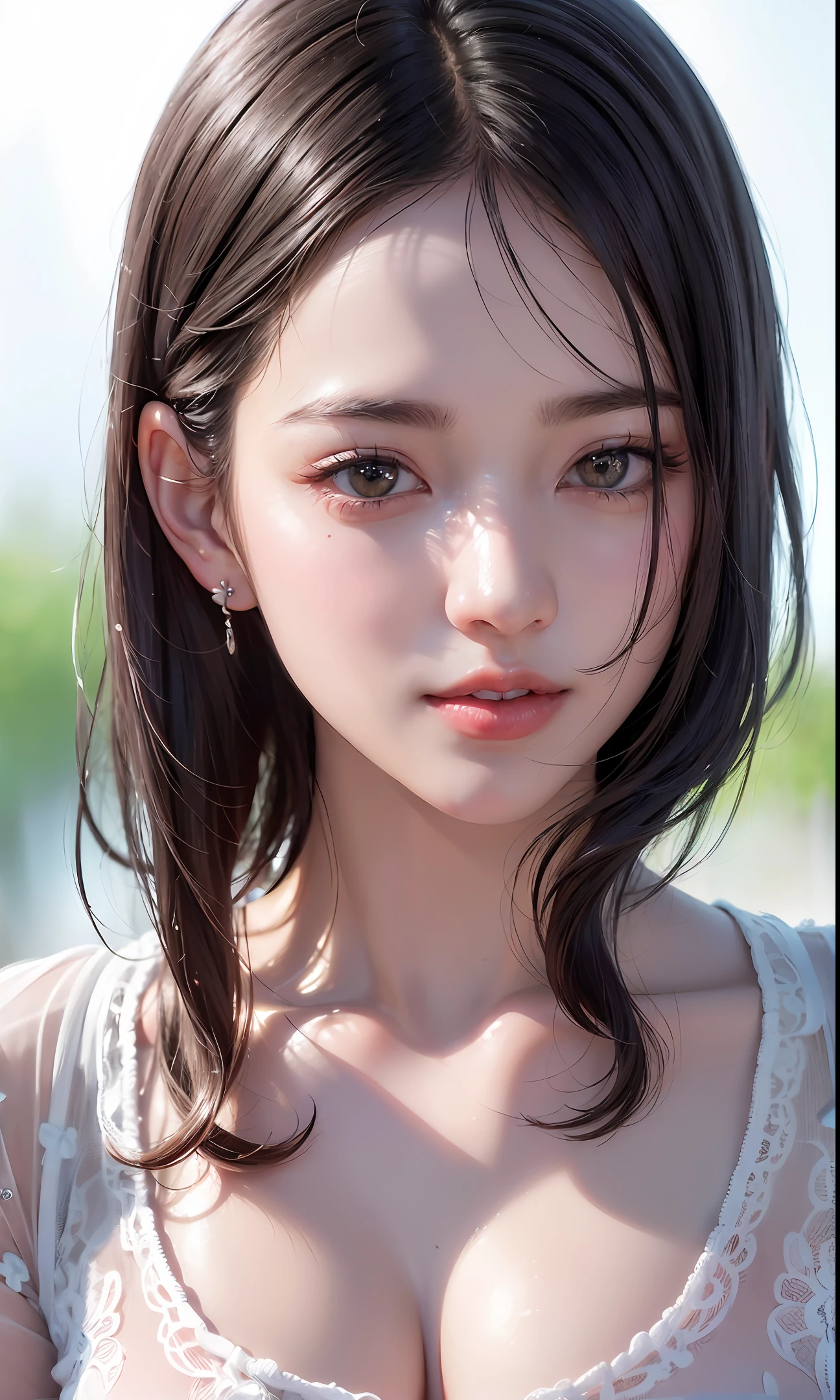(8k, RAW photo, photorealistic:1.25) ,( lipgloss, eyelashes, gloss-face, glossy skin, best quality, ultra highres, depth of field, chromatic aberration, caustics, Broad lighting, natural shading,Kpop idol) looking at viewer with a serene and goddess-like happiness,