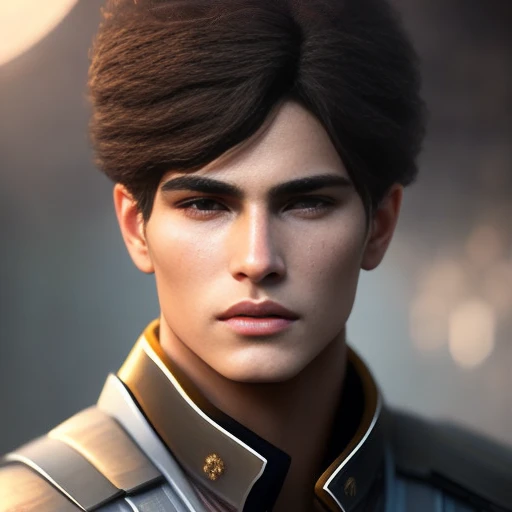 masterpiece, best quality, realistic, ultra detailed, sfw, head shot, a portrait of a young man, starsector,