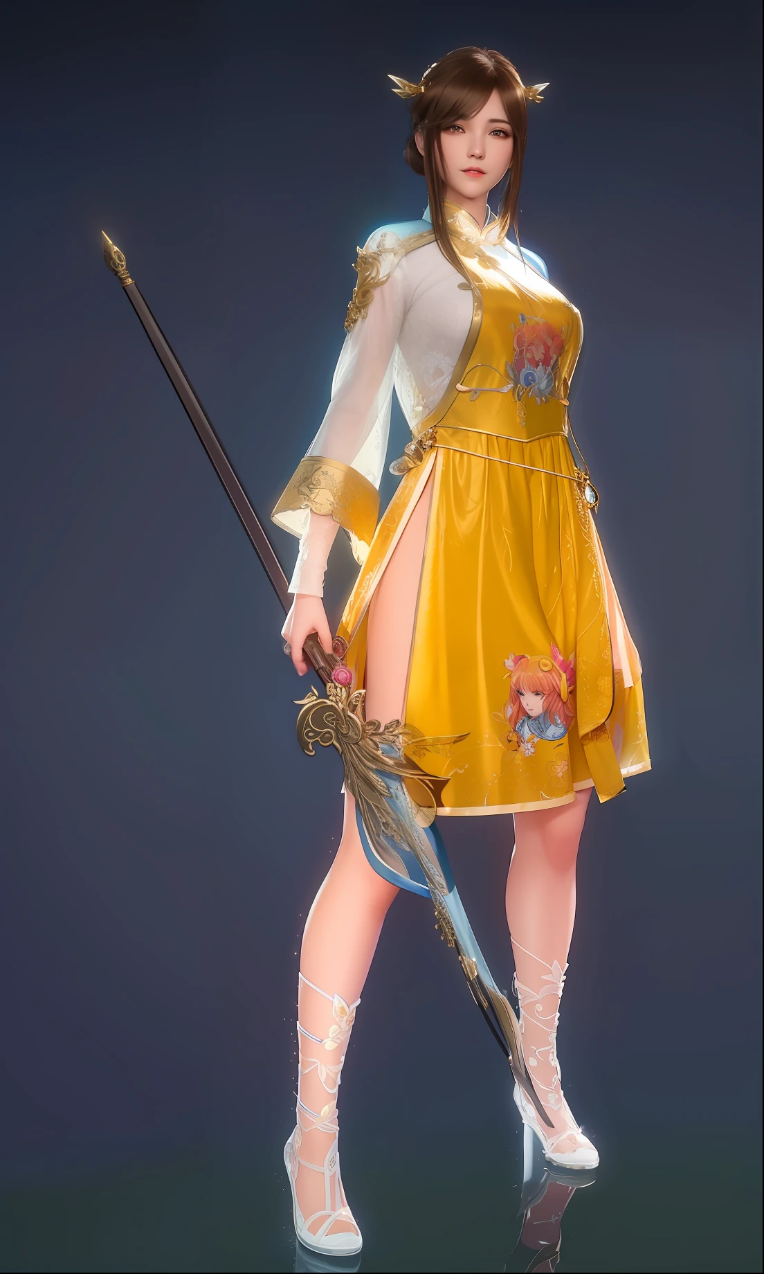 ((masterpiece)),
(((best quality))),
((ultra detailed)),
((illustration)), highres,
 1 girl,
tyndall effect,photorealistic,  rim lighting, two tone lighting,(high detailed skin:1.2), soft lighting, volumetric lighting, looking at viewer, Photograph, 
beautiful detailed face, red hair,
black hair, hair ornament,
dark brown eyes, 
necklace, jewelry,
lie down,
upon body,
blue dress,china dress,white dress, pink grass,cheongsam,silk dress,small boobs,no smile,anime