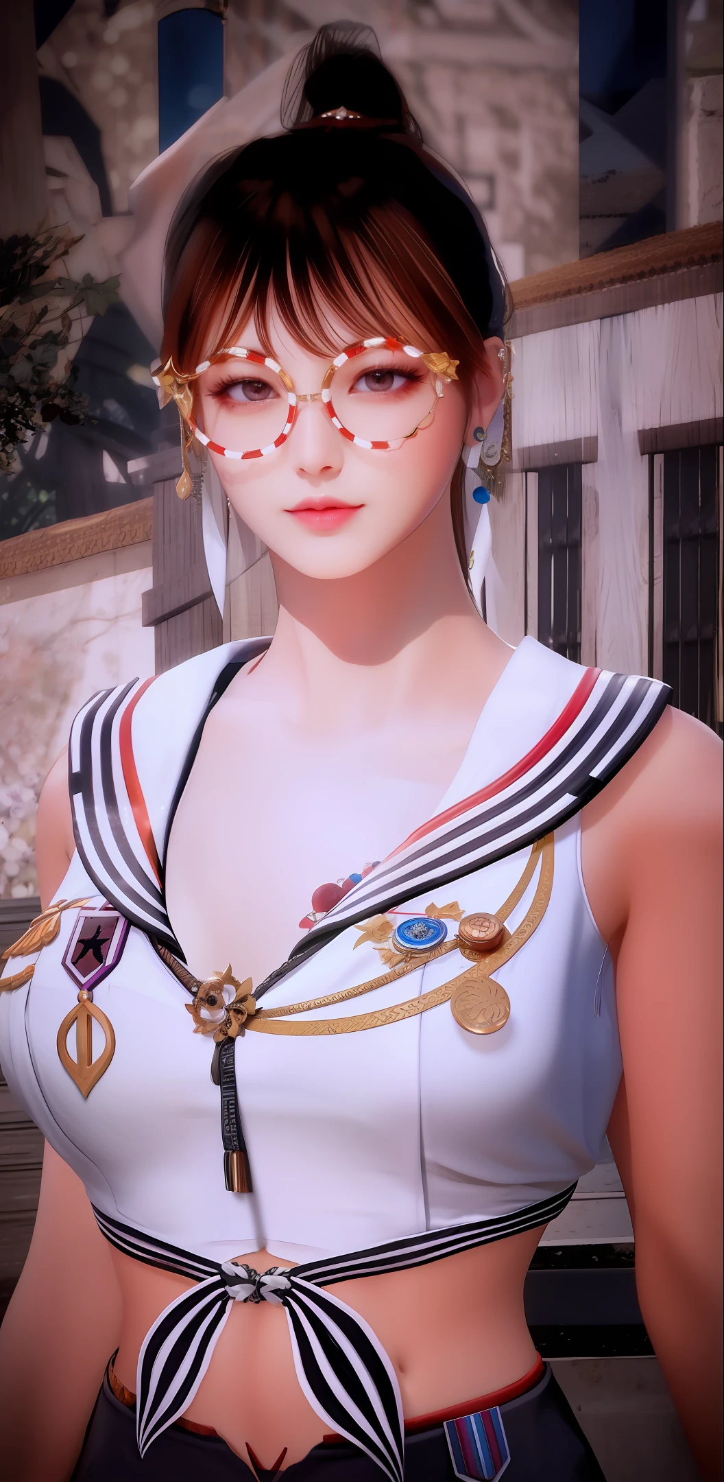 best quality, masterpiece, highres, 1girl,hair ornament,necklace, jewelry,Beautiful face,upon_body, tyndall effect,photorealistic, dark studio, rim lighting, two tone lighting,(high detailed skin:1.2), 8k uhd, dslr, soft lighting, high quality, volumetric lighting, candid, Photograph, high resolution, 4k, 8k, Bokeh,black skin,flutter ginkgo leaf,