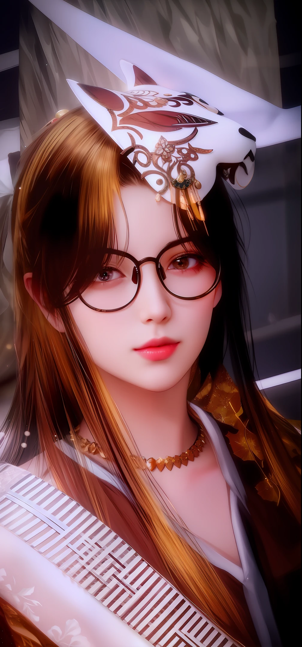 best quality, masterpiece, highres, 1girl,hair ornament,necklace, jewelry,Beautiful face,upon_body, tyndall effect,photorealistic, dark studio, rim lighting, two tone lighting,(high detailed skin:1.2), 8k uhd, dslr, soft lighting, high quality, volumetric lighting, candid, Photograph, high resolution, 4k, 8k, Bokeh,black skin,flutter ginkgo leaf,