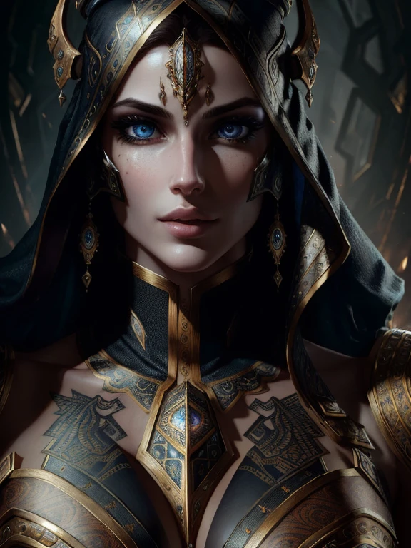 (masterpiece:1.1), (best quality:1.1), (anatomically correct:1.1), (perfect arms:1.1), ((detailed face:1.3)), (detailed skin), (perfect eyes), (perfect nose), (realistic), octane render, sharp focus,(8k), (4k), (Masterpiece), (Best Quality), ((huge lips:1.3)), detailed background, art by artgerm and greg rutkowski, cinematic lighting, tattoo, ears, intricate smile, vulgar eldar aeldari, sci fi, intricate eyes, detailed clothes, ancient, tattoo black,, extreme detailed, extreme, trapped, hard face, extreme suit clothes, techno, eldar aeldari, warhammer, (full body:1.3) more detail, eyes, 8k,
