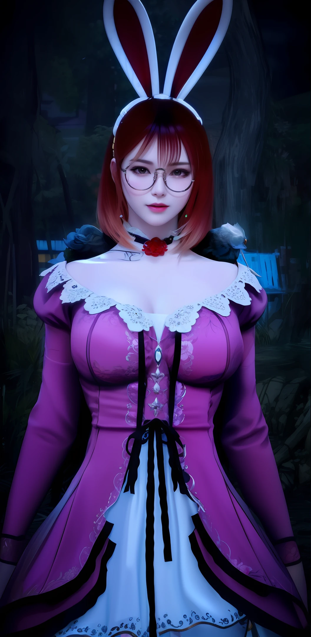best quality, masterpiece, highres, 1girl,china dress,hair ornament,necklace, jewelry, sunglasses, Beautiful face,upon_body, tyndall effect,photorealistic, dark studio, rim lighting, two tone lighting,(high detailed skin:1.2), 8k uhd, dslr, soft lighting, high quality, volumetric lighting, candid, Photograph, high resolution, 4k, 8k, Bokeh,
