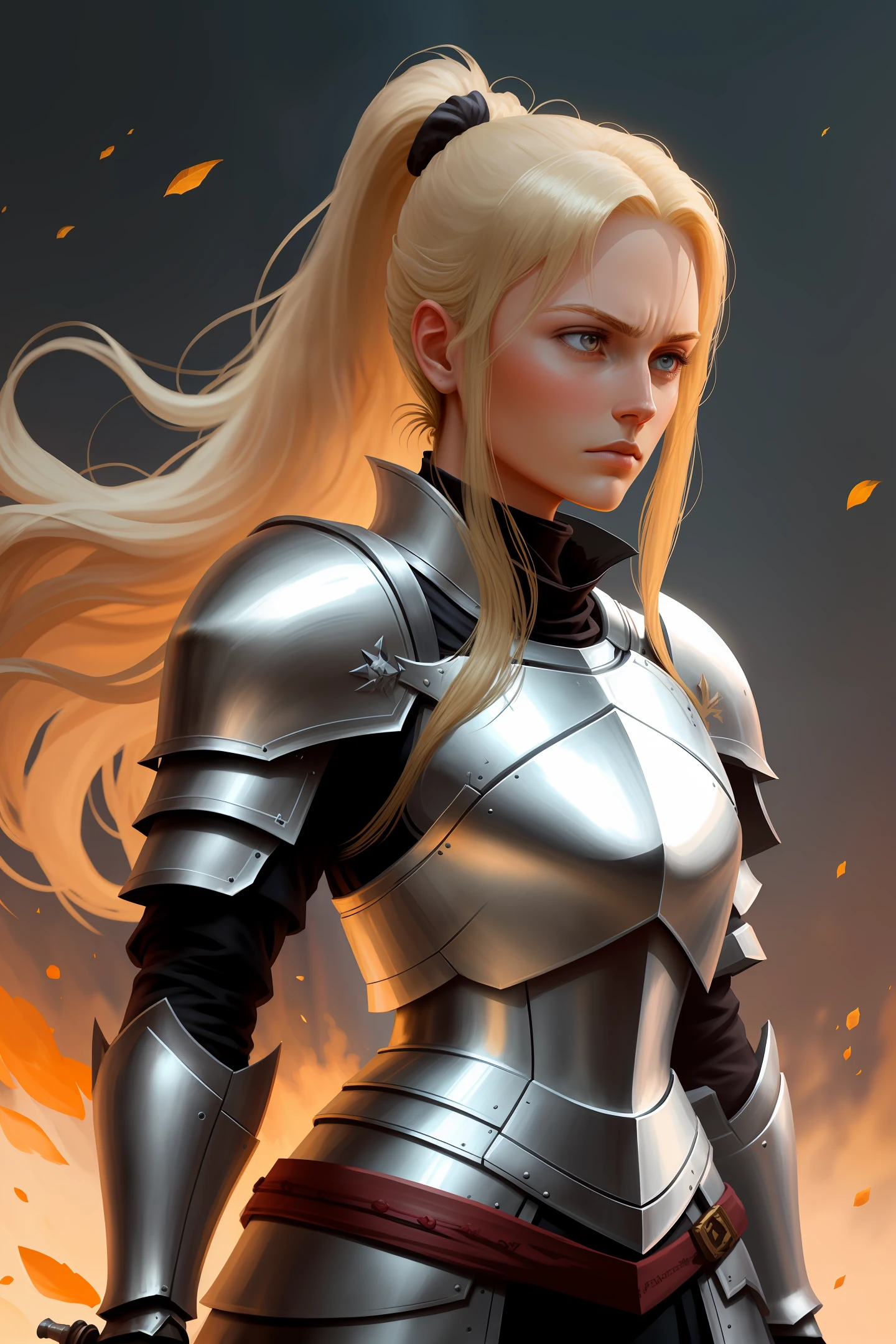 paladin, steadfast look