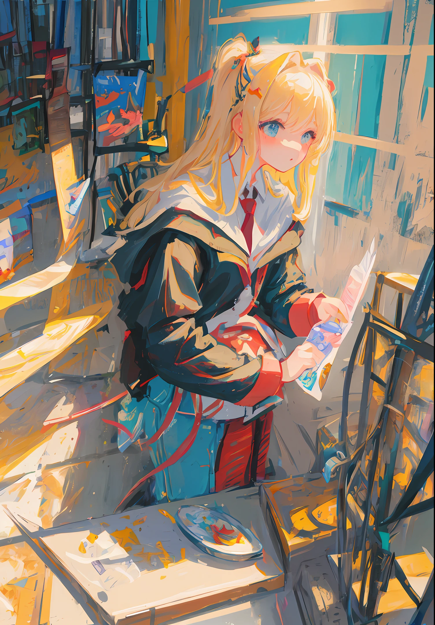 masterpiece, best quality, super detailed, illustration, portrait, 1girl
