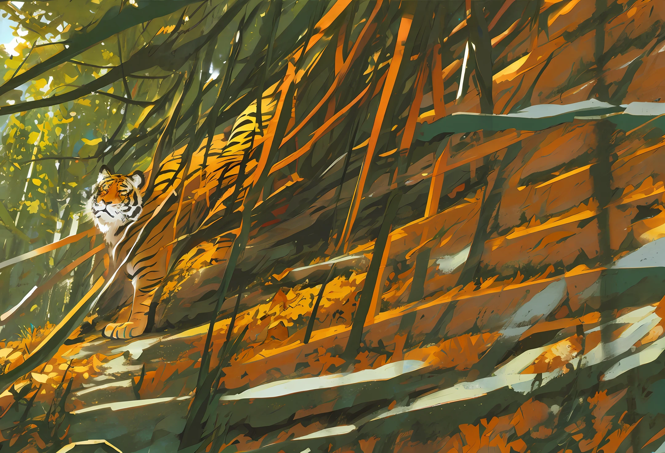 tiger in the forest