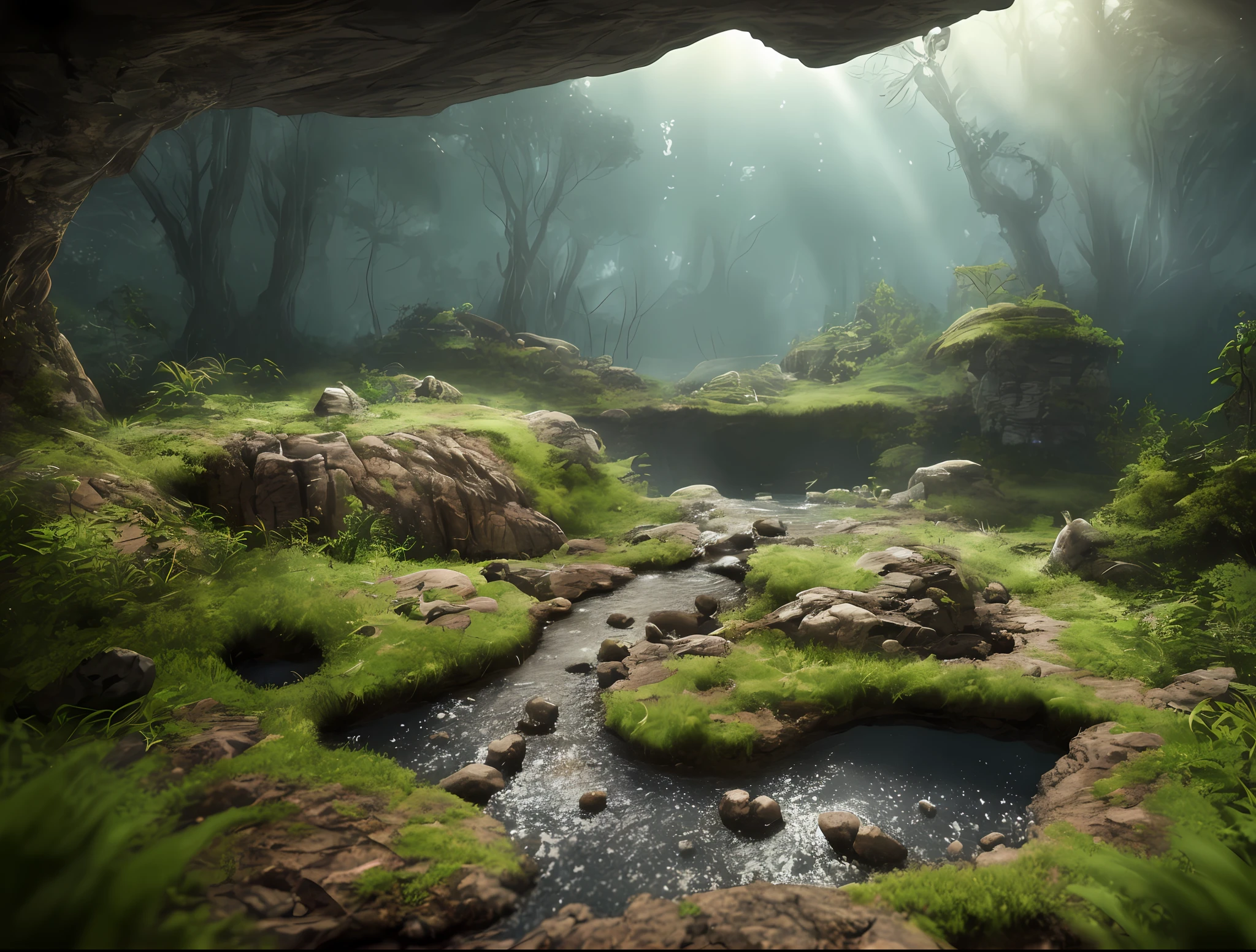 photorealistic shot of natural terrain with dug a hole, closed in petri dish, masterpiece, ultra high res, (photorealistic:1.4), cinema lighting, insanely detailed, hyper realistic, intricate design, fine details, octane render