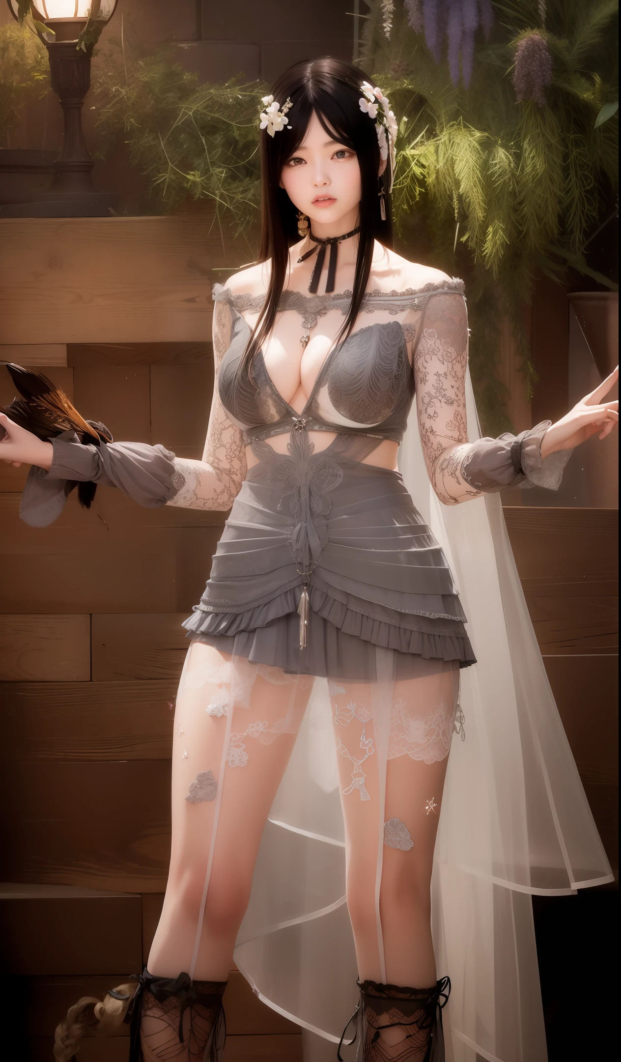 best quality, masterpiece, 1girl,  upper body, night