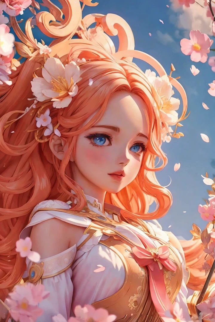Anime girl standing among flowers, detailed digital anime art, digital anime art, cute detailed digital art, anime fantasy illustration, premium digital anime art, anime style digital art, anime style 4k, beautiful anime portrait, digital anime illustration, 2.5d cgi anime fantasy artwork, anime art wallpaper 4k