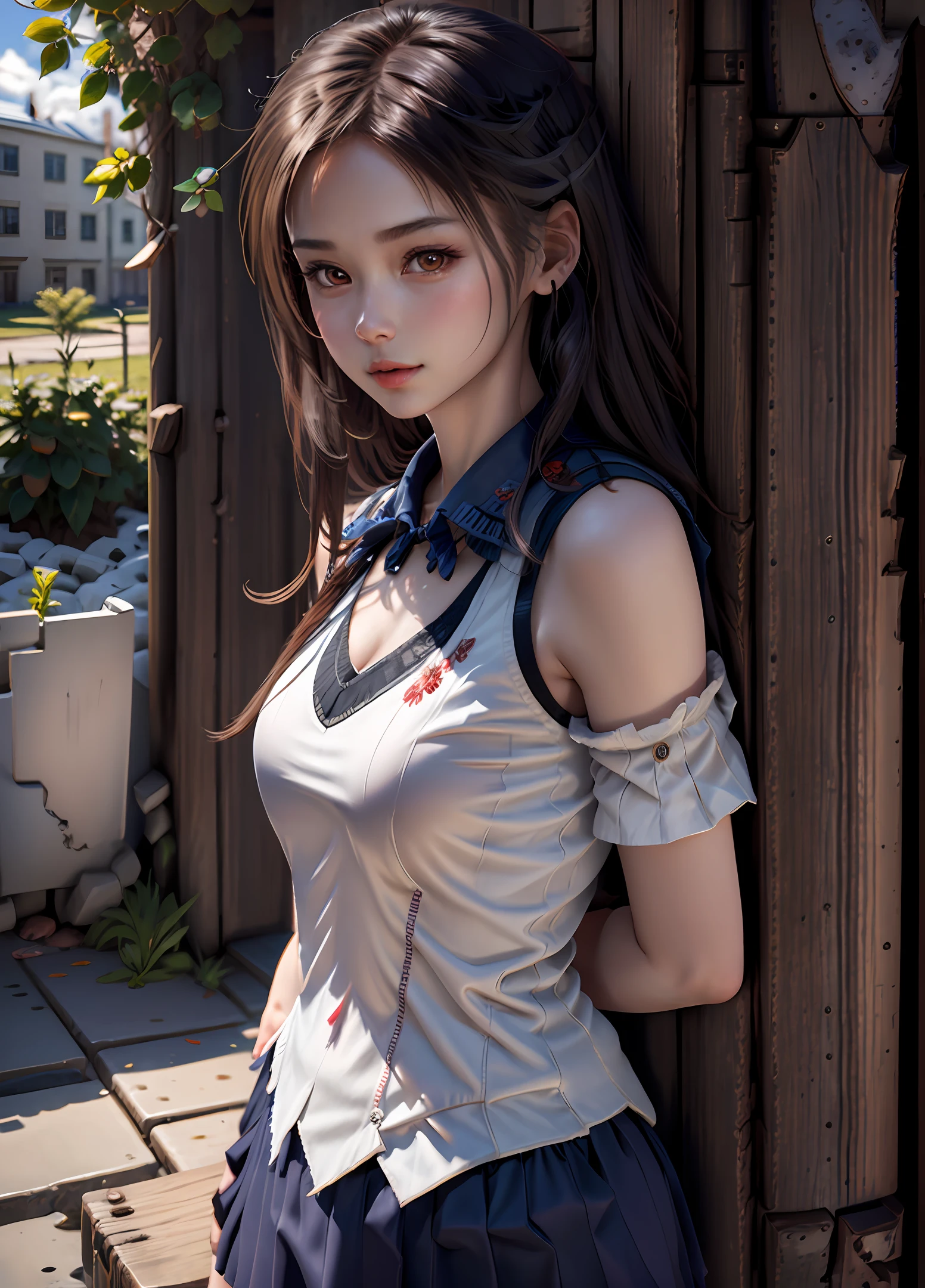 seifuku, seducing, school field, field uniform, young gravure idol