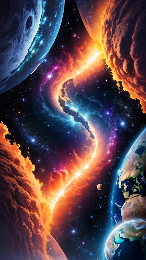 ((Explore the Universe Theme)), Highest Quality, ((8k)), Infinite Depth, ((Earth and Outer Space