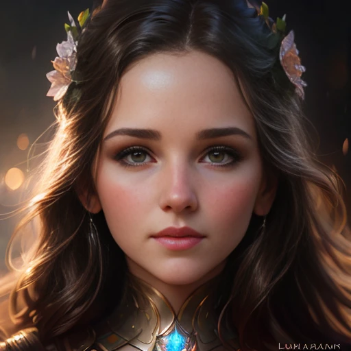 pretty, cute, beautiful woman, Close-up. Head and chest portrait. realistic photograph, intricate, cinematic lighting, highly detailed, digital painting, artstation, concept art, smooth, sharp focus, illustration, art by Laura Sava, Anna Dittman, Tom Bagshaw