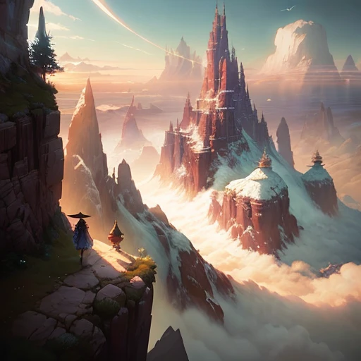 masterpiece, best quality, a distant land, digital painting, hyperrealistic, fantasy, by Andreas Rocha, artstation, sharp focus, dramatic, vintage, cinematic