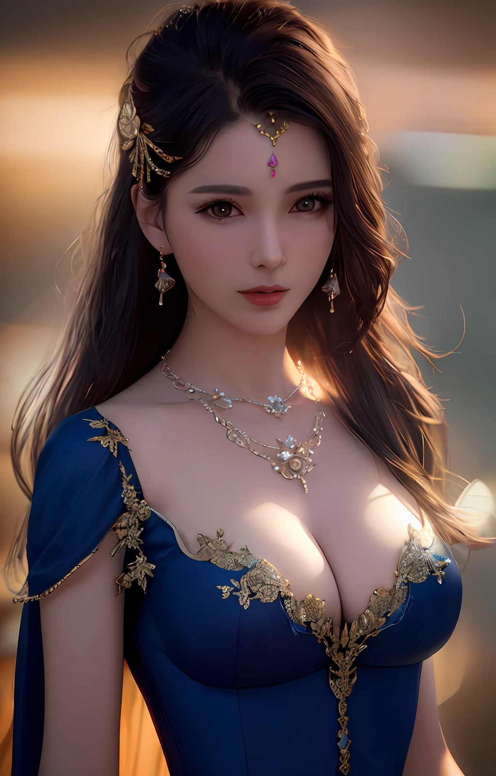 best quality, masterpiece, high_res, 1girl, hair ornament, necklace, jewelry, Beautiful face, tyndall effect, photo realistic, rim lighting, two tone lighting, (high detailed skin:1.2), 8k uhd, dslr, soft lighting, high quality, volumetric lighting, candid, Photograph, high resolution, 4k, 8k, Bokeh, medium , absurdres,