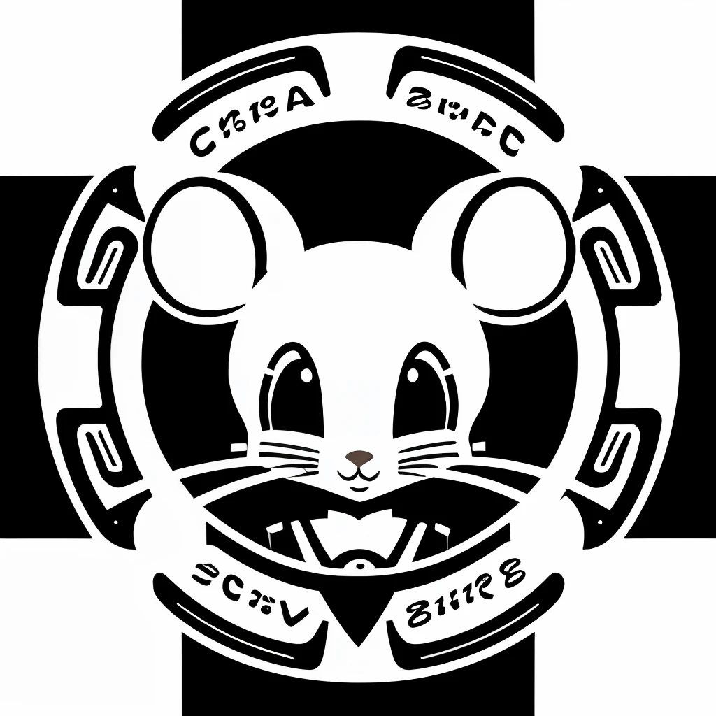 barista mouse, cafe mouse, logo, vector, line art, design, inspiration, straight, symmetry